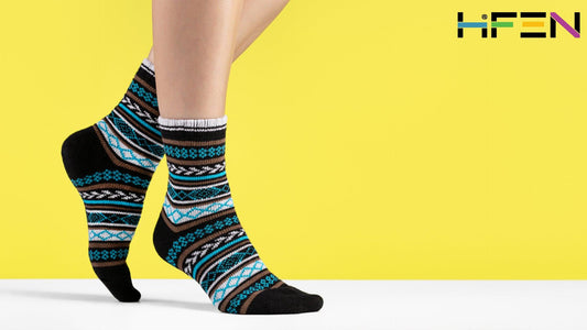 Experience the Benefits of Natural Fibers with Multicolor Cotton Bamboo Socks for Women HiFEN