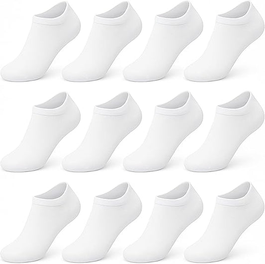 HiFEN® Men's No Show Trainer Socks – Cushioned, Breathable, Low Cut Invisible Sports Socks for Running, Gym, Everyday Wear
