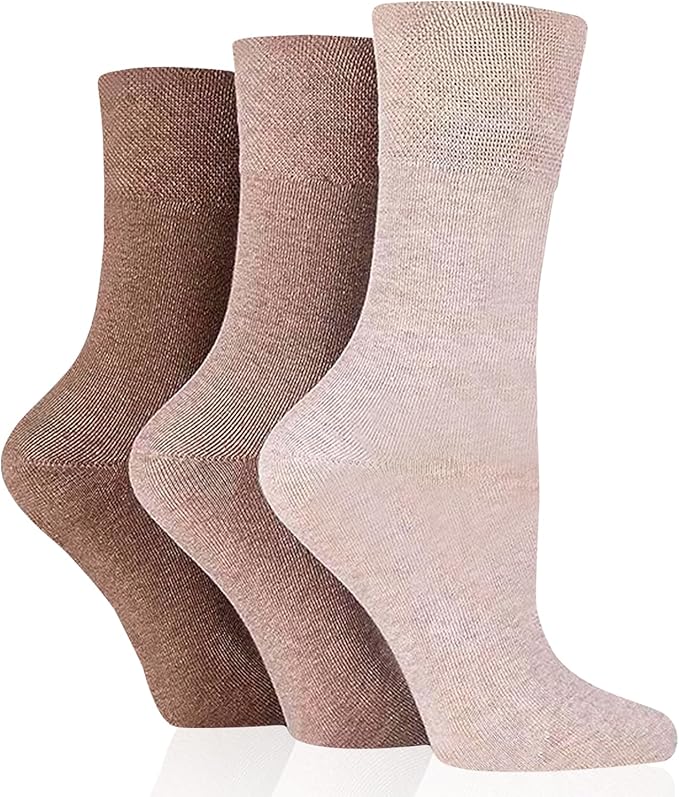 3 Pairs Diabetic Socks for women UK 4-8 | Compression Socks
