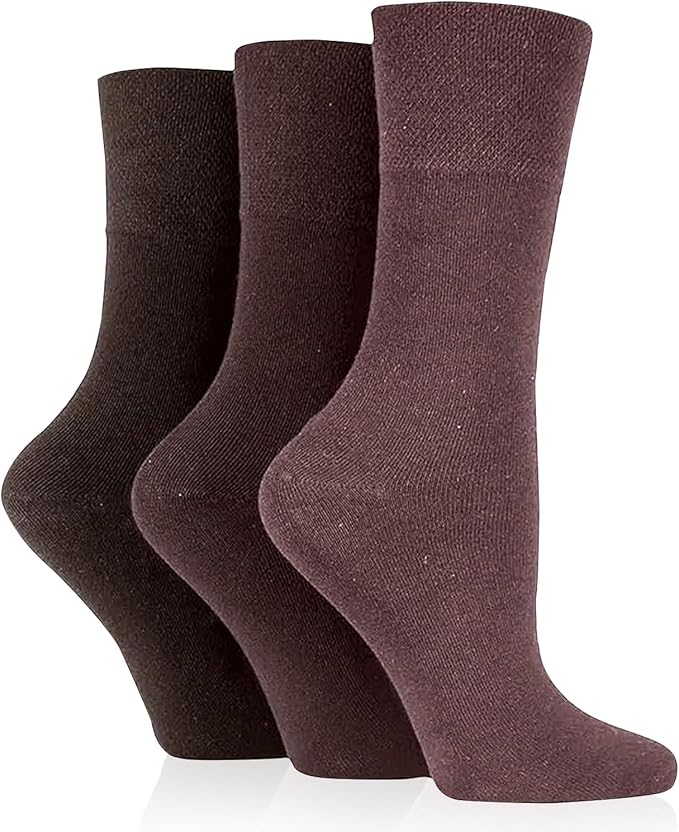 3 Pairs Diabetic Socks for women UK 4-8 | Compression Socks