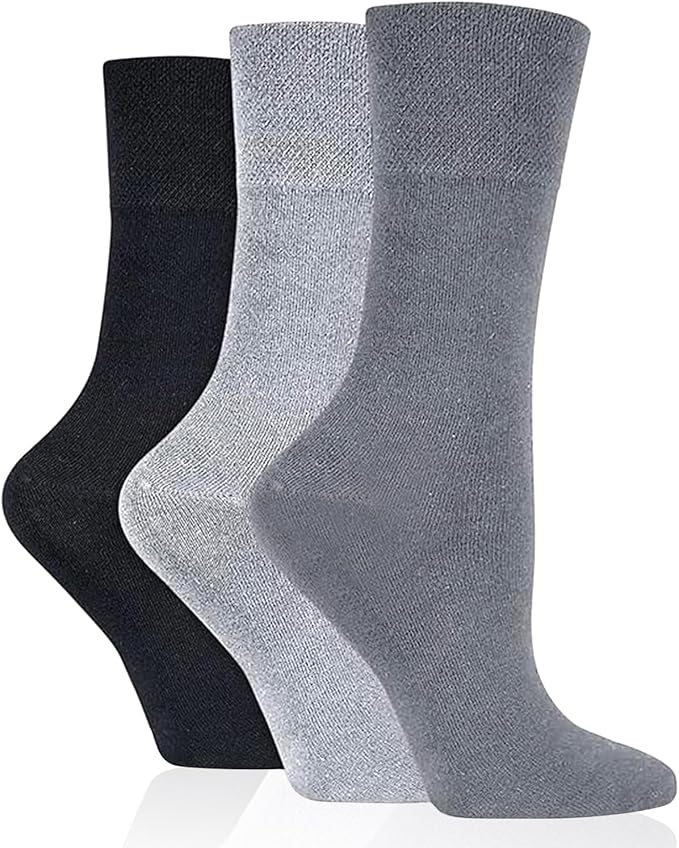 3 Pairs Diabetic Socks for women UK 4-8 | Compression Socks