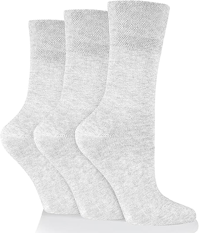3 Pairs Diabetic Socks for women UK 4-8 | Compression Socks