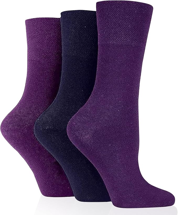 3 Pairs Diabetic Socks for women UK 4-8 | Compression Socks