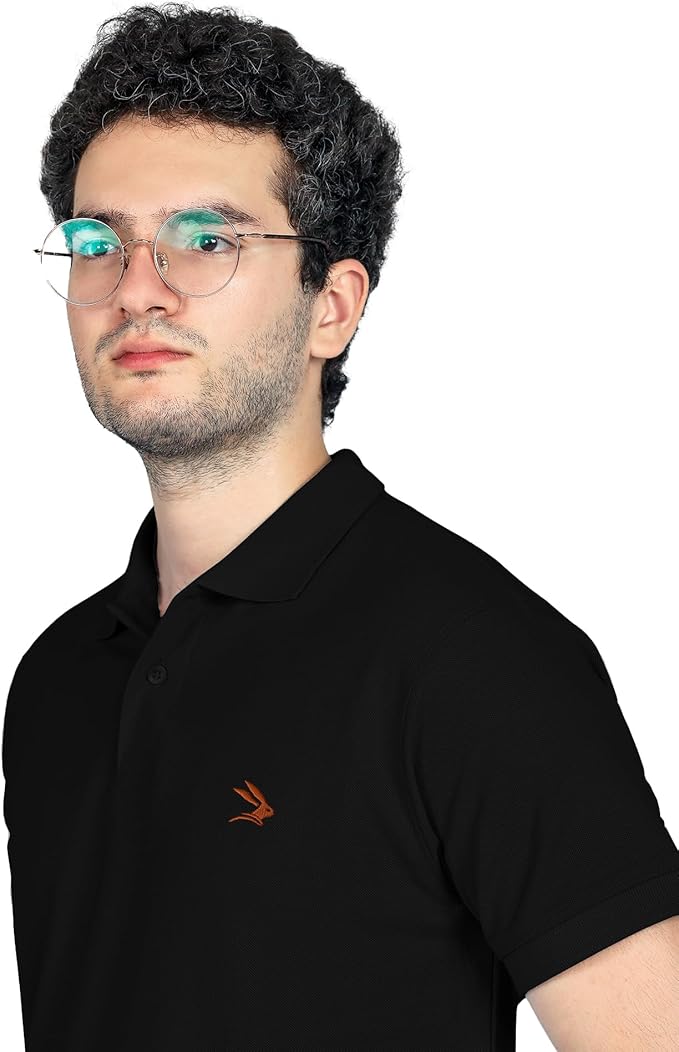 LEPUS Mens Adult Combed Cotton Polo Shirts