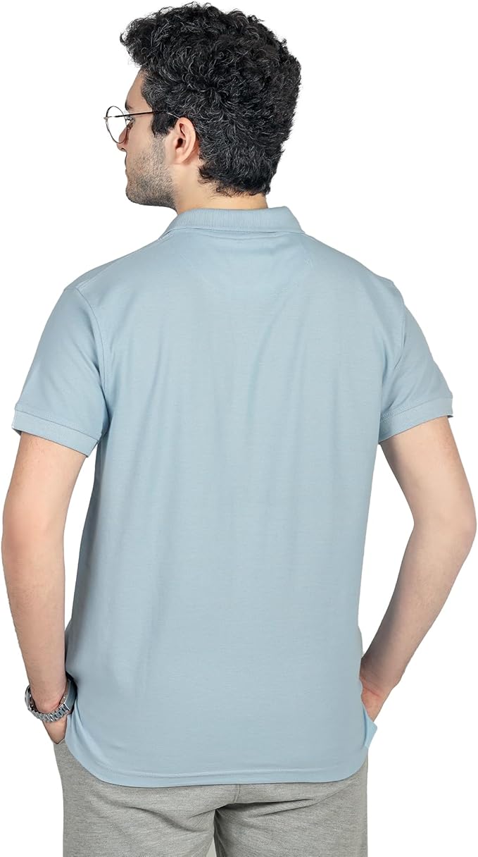 LEPUS Mens Adult Combed Cotton Polo Shirts
