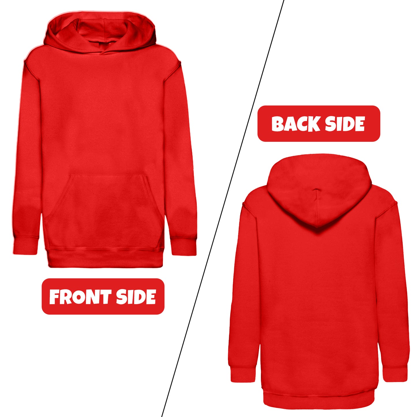 Kids Classic Hooded Sweatshirt with Pocket – Warm Winter Hoodie for Ages 5–15