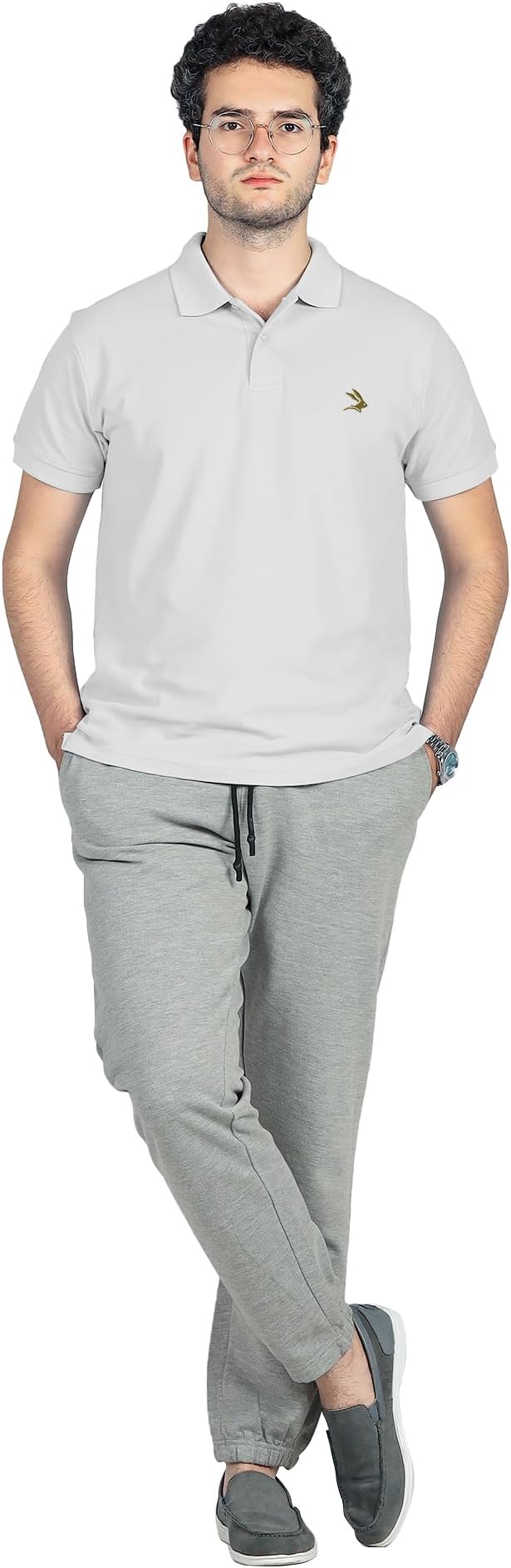 LEPUS Mens Adult Combed Cotton Polo Shirts