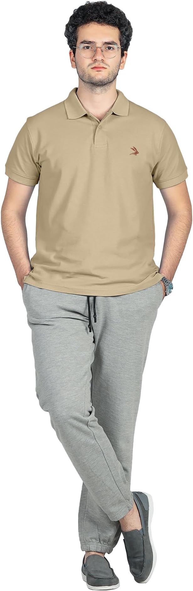 LEPUS Mens Adult Combed Cotton Polo Shirts