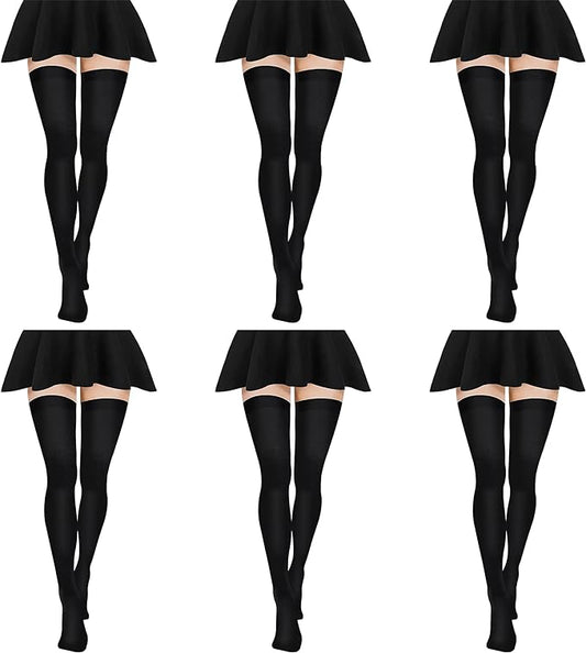 Women’s Extra Long Thigh High Cotton Socks – Over Knee Boot Stockings