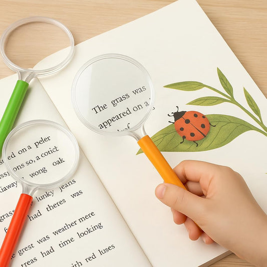 15 Pcs Mini Magnifying Glass Set for Kids – Colorful Handheld Lenses for Learning, Parties & Outdoor Exploration