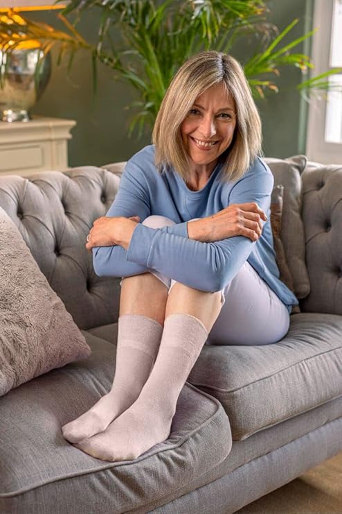 3 Pairs Diabetic Socks for women UK 4-8 | Compression Socks