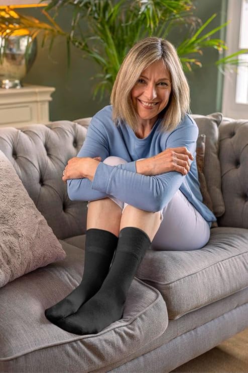 3 Pairs Diabetic Socks for women UK 4-8 | Compression Socks