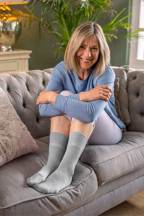 3 Pairs Diabetic Socks for women UK 4-8 | Compression Socks