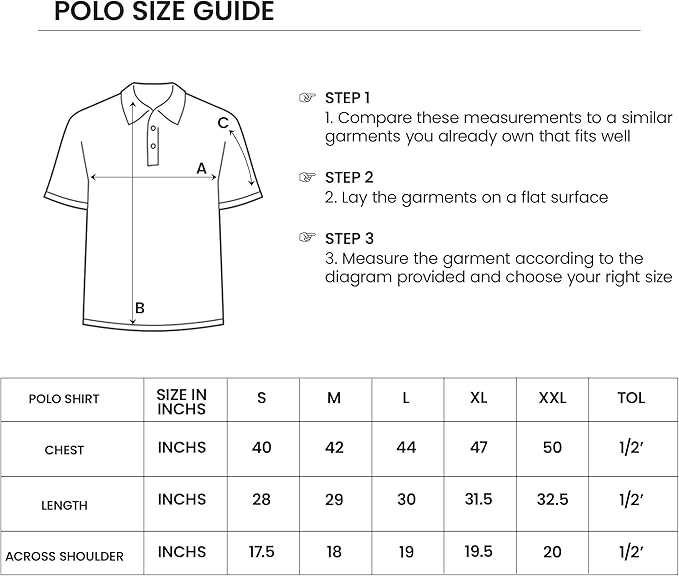 LEPUS Mens Adult Combed Cotton Polo Shirts