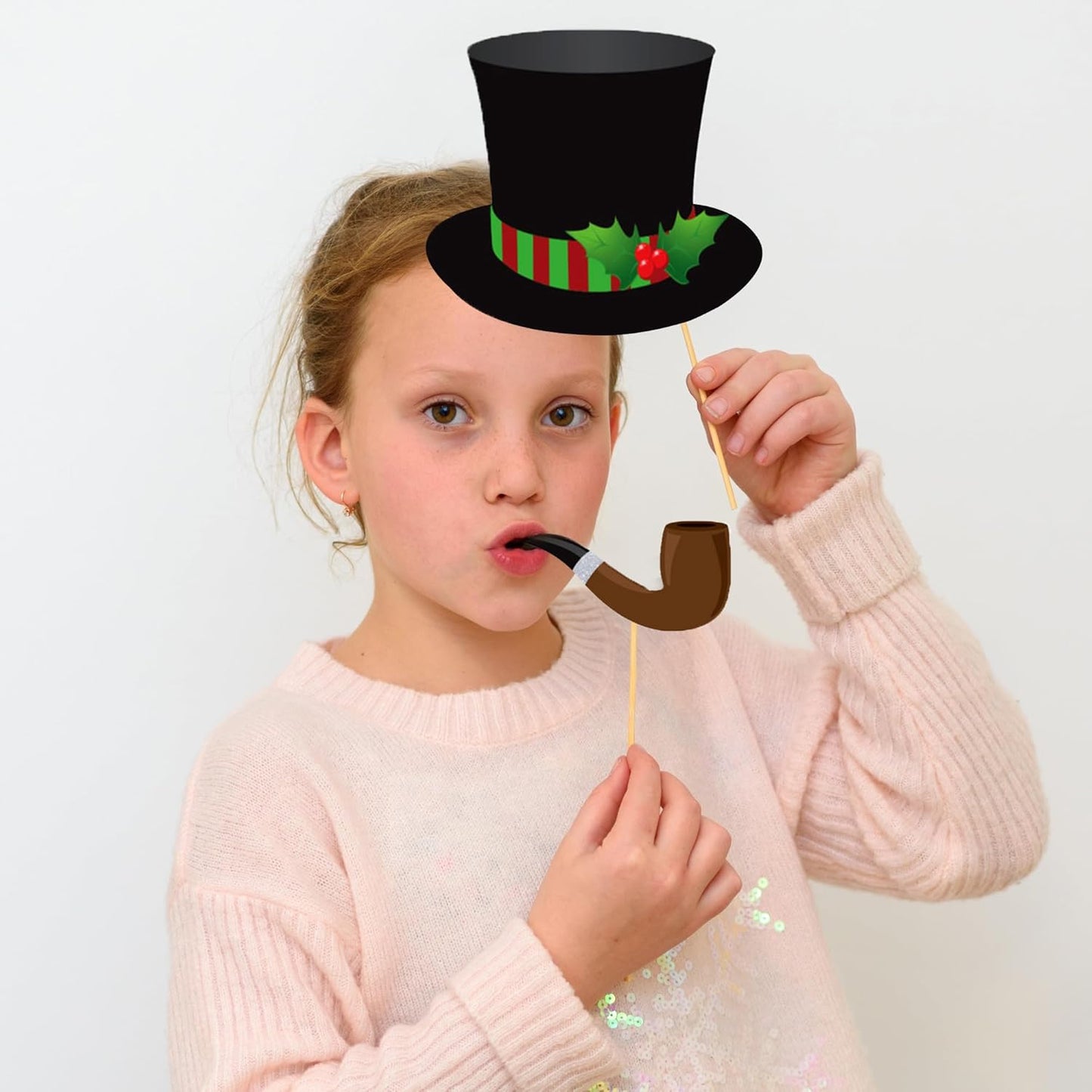 20pcs Christmas Party Photo Booth Props – Festive Holiday Kit