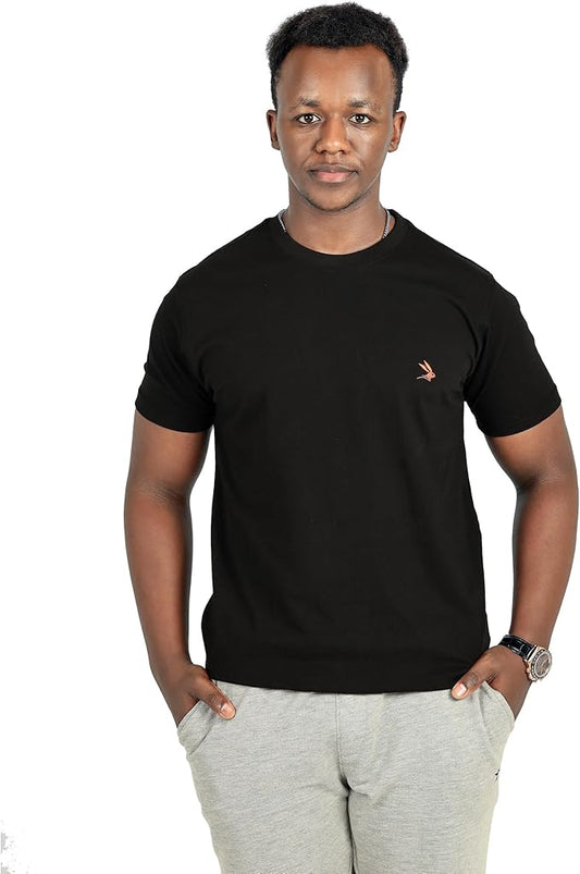 LEPUS Men’s Combed Cotton Crew Neck T-Shirt – Soft & Fitted