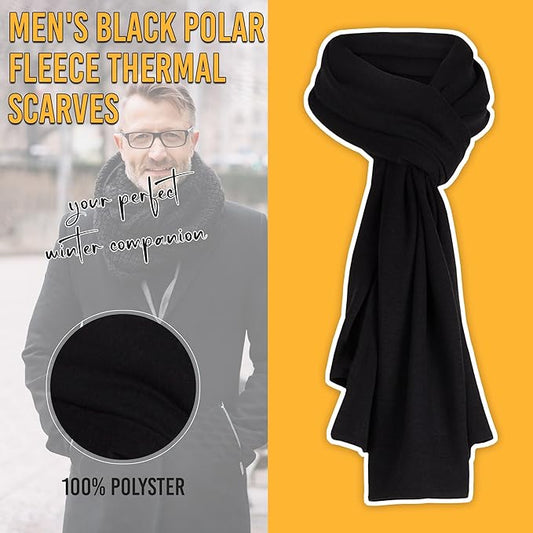 Men’s Winter Beanie Hat, Scarf & Gloves Set – Fleece Lined, Thermal Cold Weather Accessories