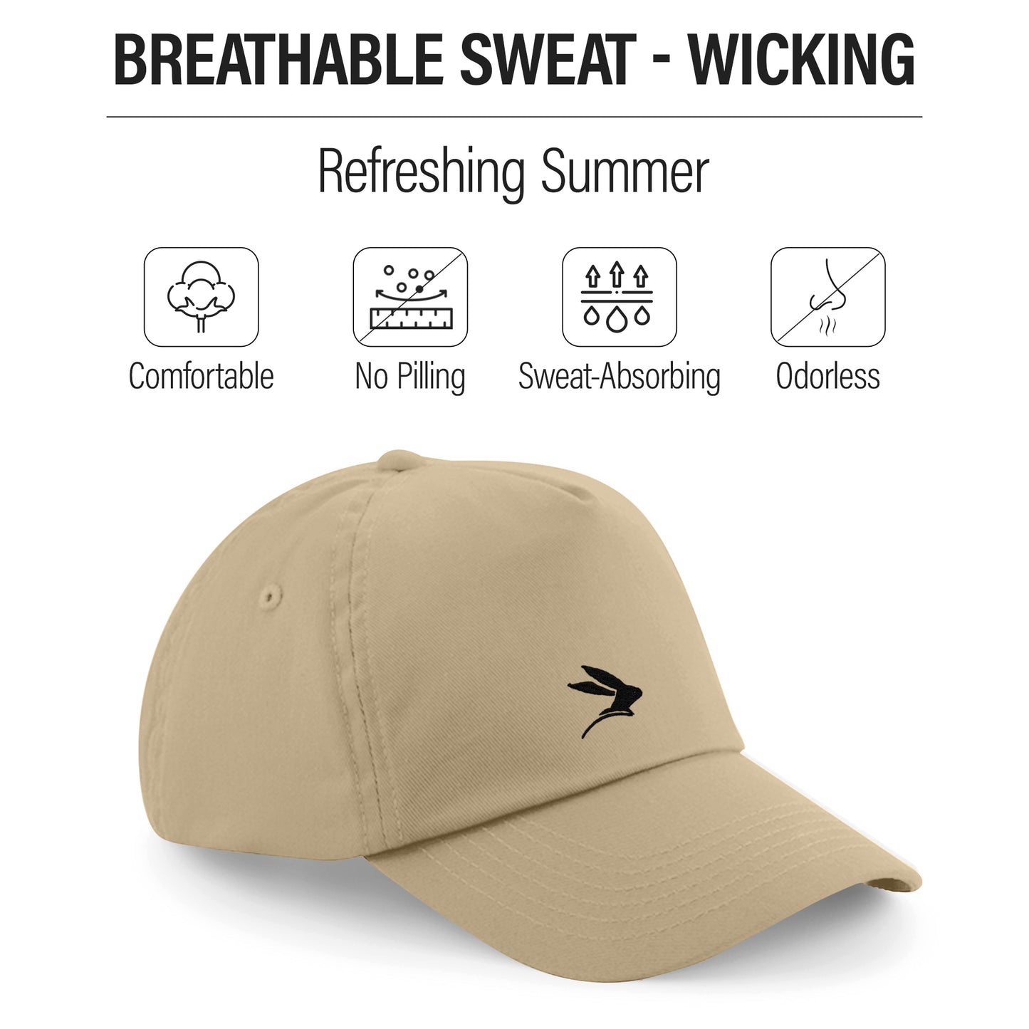 LEPUS Unisex Cotton 6 Panel Plain Adjustable Embroidered Baseball Cap
