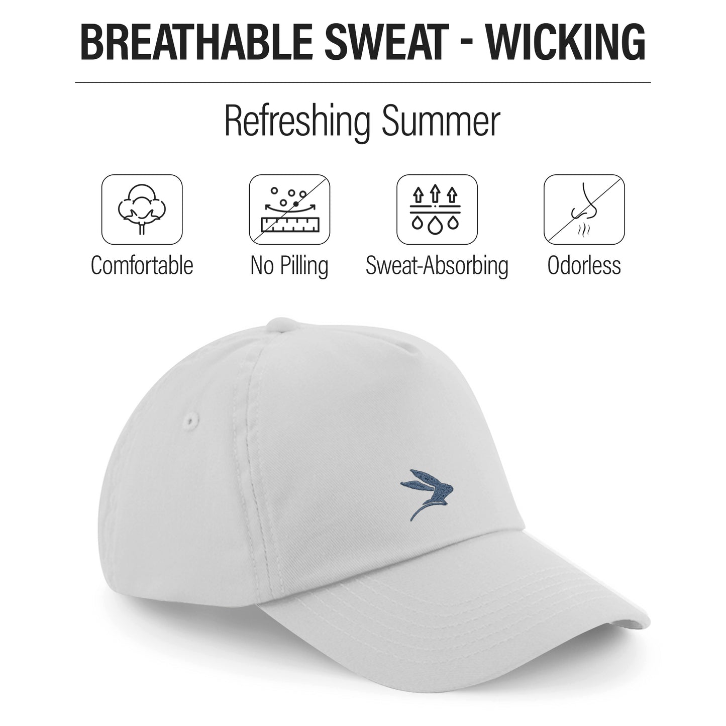 LEPUS Unisex Cotton 6 Panel Plain Adjustable Embroidered Baseball Cap