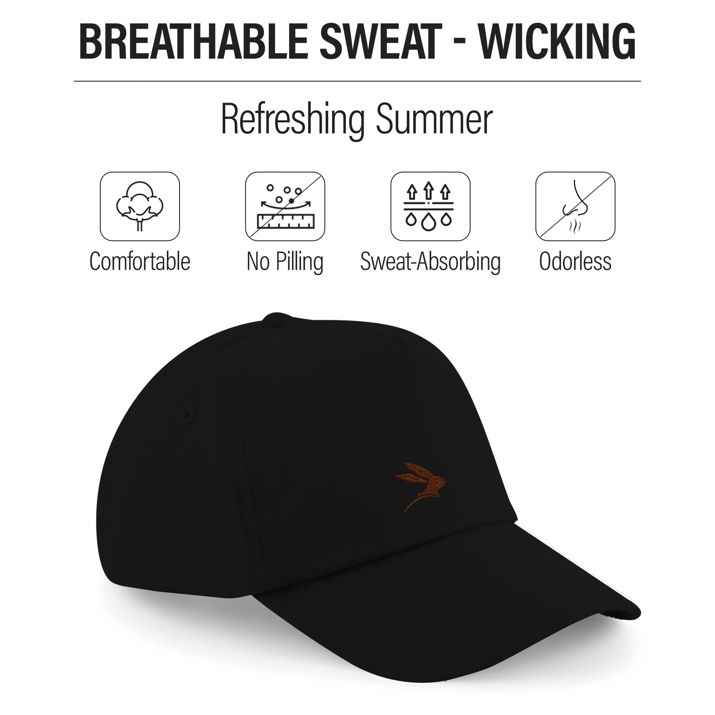 LEPUS Unisex Cotton 6 Panel Plain Adjustable Embroidered Baseball Cap