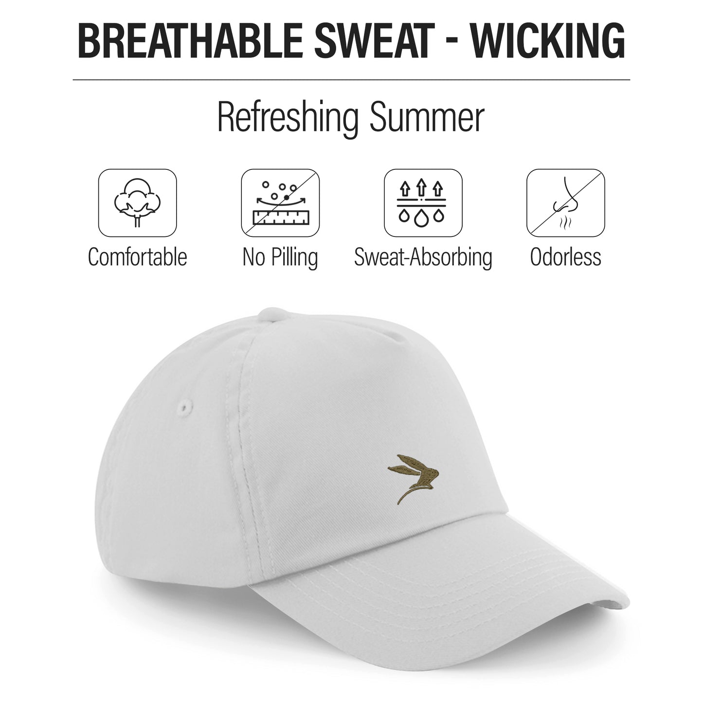 LEPUS Unisex Cotton 6 Panel Plain Adjustable Embroidered Baseball Cap
