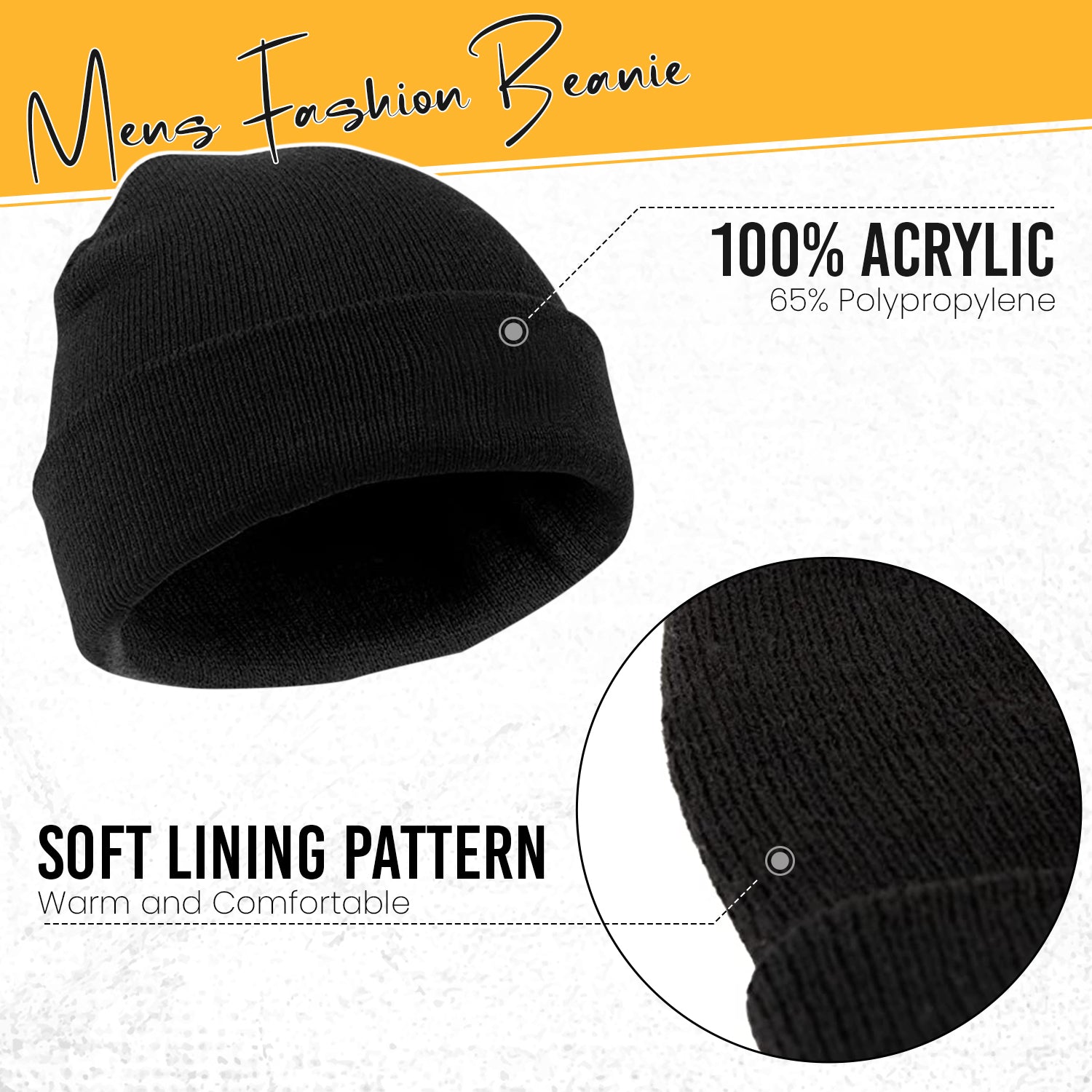 Mens Plain Thinsulate Thermal Winter Hat from HiFEN® - Just $4.99! Shop now at HiFEN