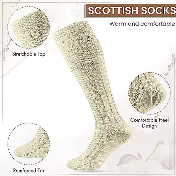 Mens Traditional Scottish Socks UK 6-11 from HiFEN® - Just $12.99! Shop now at HiFEN