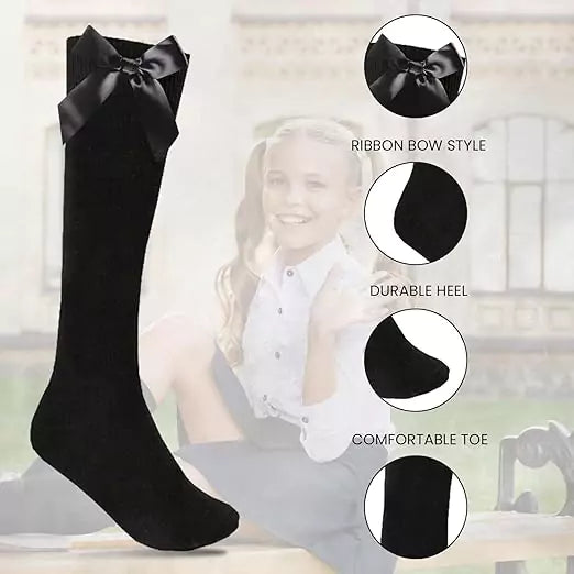 black-bow-socks