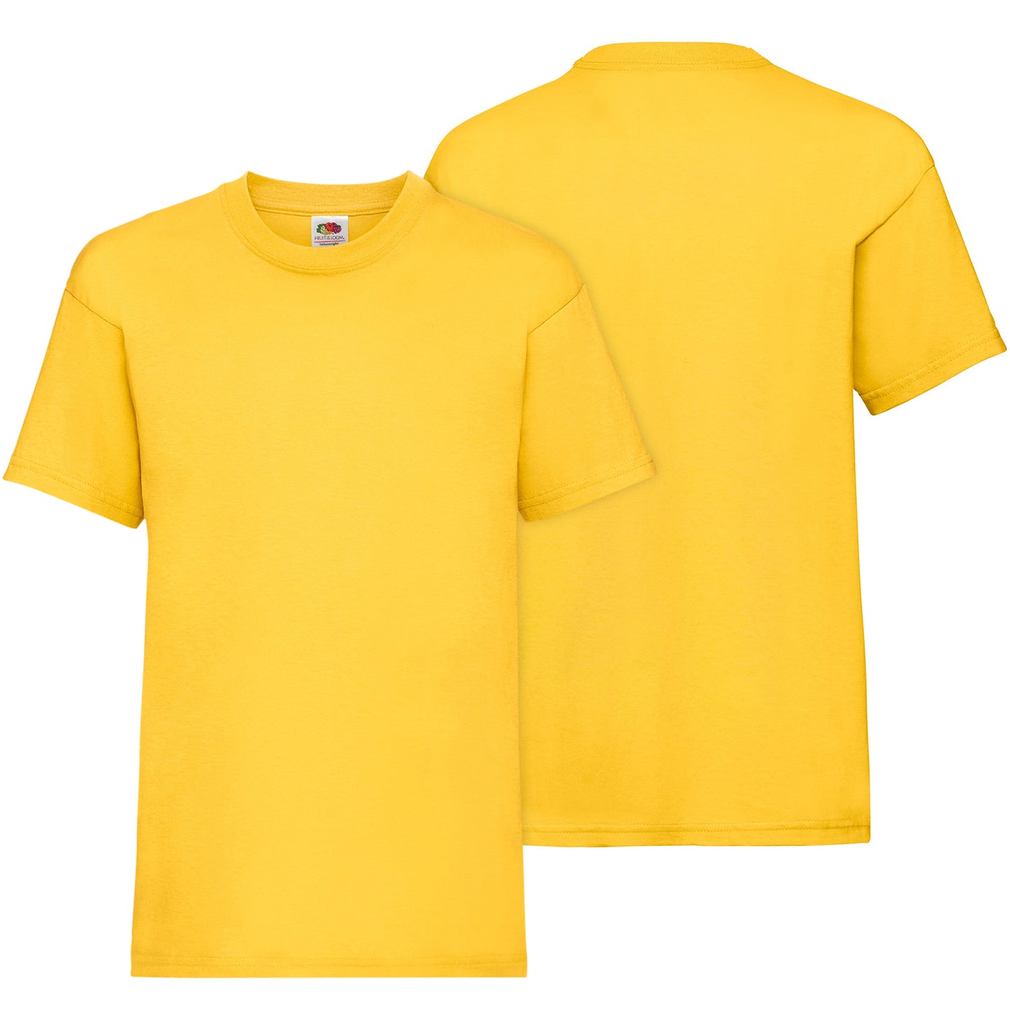 3 Pack Kids Crew Neck Short Sleeve T Shirts Cotton Rich Plain Valueweight Top 3 to 15 Years