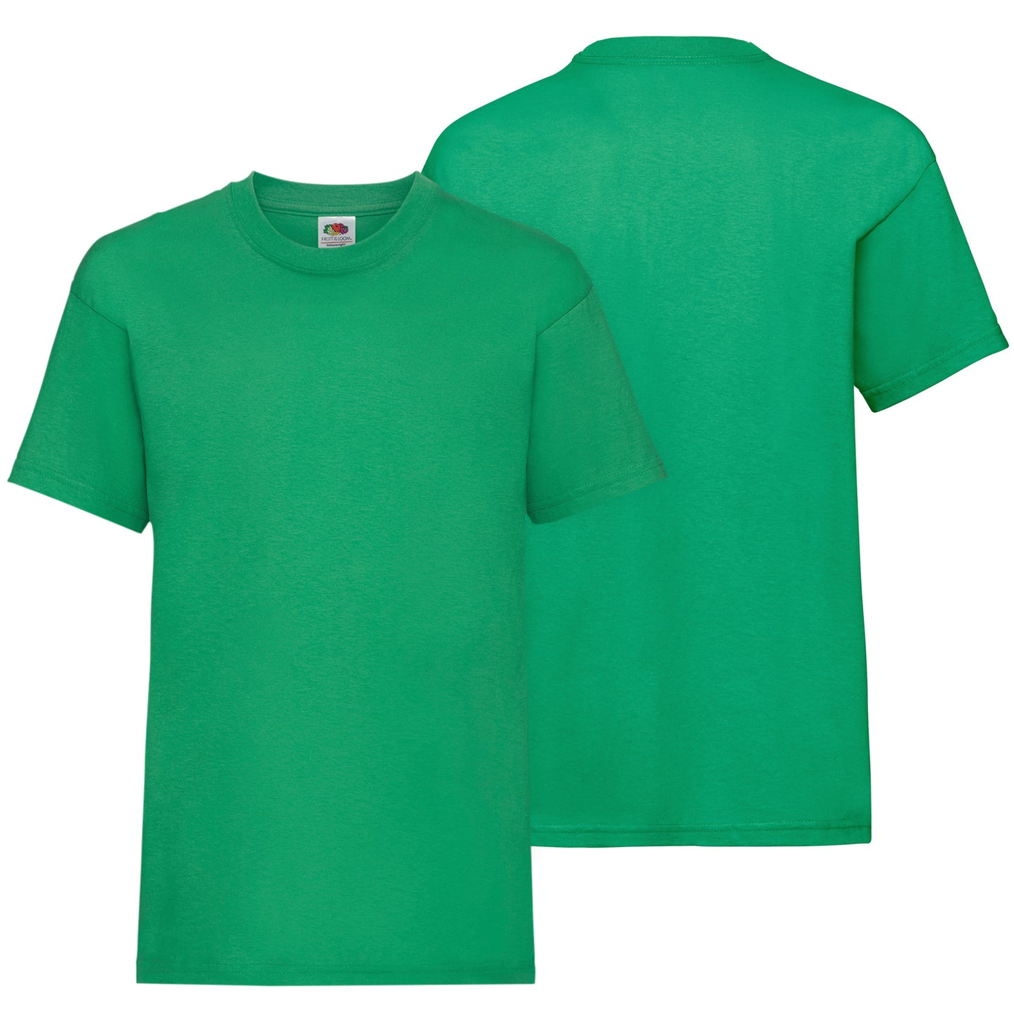 3 Pack Kids Crew Neck Short Sleeve T Shirts Cotton Rich Plain Valueweight Top 3 to 15 Years
