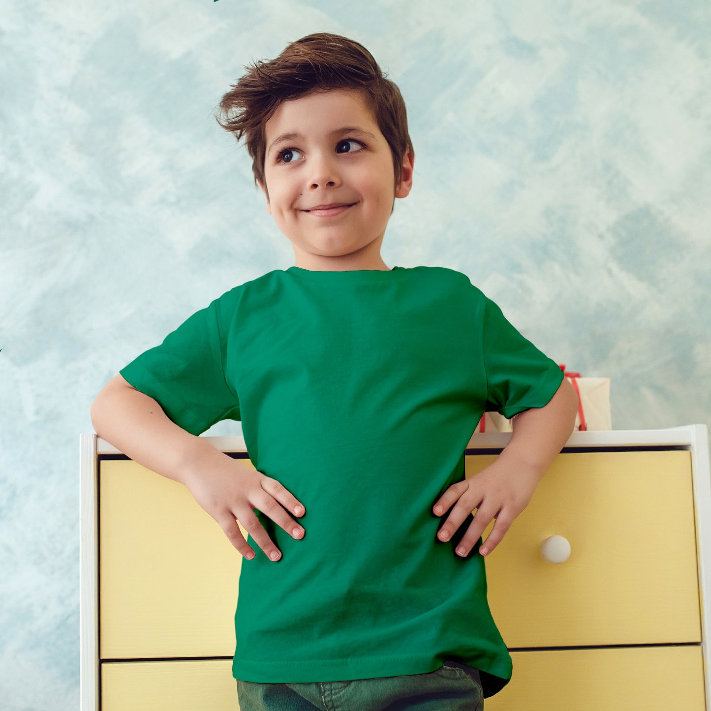3 Pack Kids Crew Neck Short Sleeve T Shirts Cotton Rich Plain Valueweight Top 3 to 15 Years