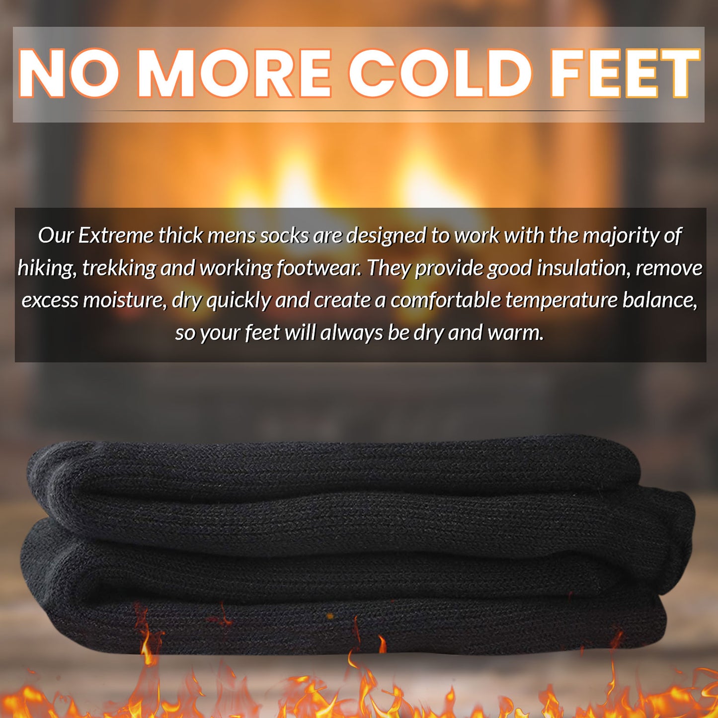 3 Pairs Men Thermal Socks UK 6-11