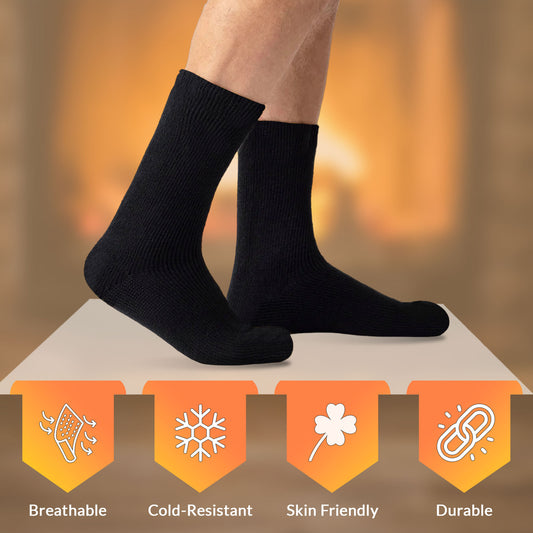 3 Pairs Men’s Thermal Socks UK 6–11 – Extra Warm Winter Socks