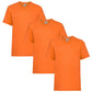 HiFEN® Kids Crew Neck Short Sleeve T Shirts Cotton Rich Plain Classic Fit Value weight Casual Top 3 to 15 Years 3 Pack
