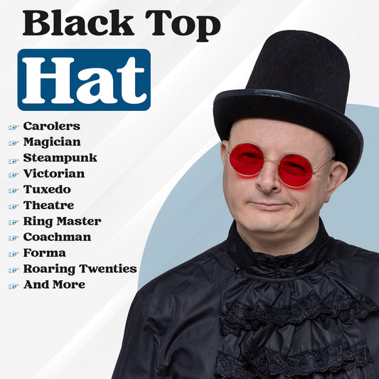 Adult Black Bowler Hat with Velour Finish - Classic Victorian Chaplin Hat for Men & Women, Steampunk Cosplay, Magician, Halloween, and Fancy Dress Accessories