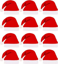 Load image into Gallery viewer, 12pc Santa Christmas Hats For Kids