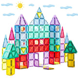 110 Pcs Kids Magnetic Building Tiles – STEM Educational Construction Toy Set for Boys & Girls