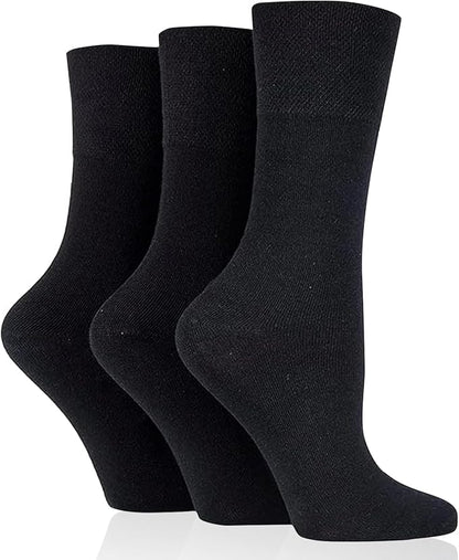 3 Pairs Diabetic Socks for women UK 4-8 | Compression Socks