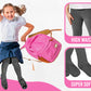 HiFEN® 3 Pairs Girls Cotton Rich Plain Tights Warm Soft Thick Formal Smart Casual Back to School Girl Tights