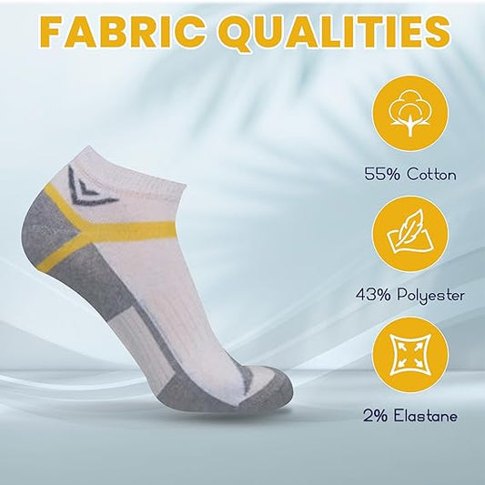 HiFEN® Mens Low Cut Breathable Athletic Trainer Running Socks
