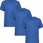 HiFEN® Kids Crew Neck Short Sleeve T Shirts Cotton Rich Plain Classic Fit Value weight Casual Top 3 to 15 Years 3 Pack