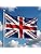 3FT x 2FT United Kingdom Flag Great Britain National Union Jack Flag High-End Polyester with Metal Eyelets for Indoor Outdoor Decorations Red/Blue/White 3x2 Ft