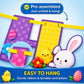 HiFEN® Easter Decorations, Happy Easting Banner with Carrots, Easter Bunting, Egg Hunt Banner, Happy Easter Sign, Party Props & Outdoor Décor, Home Decorations