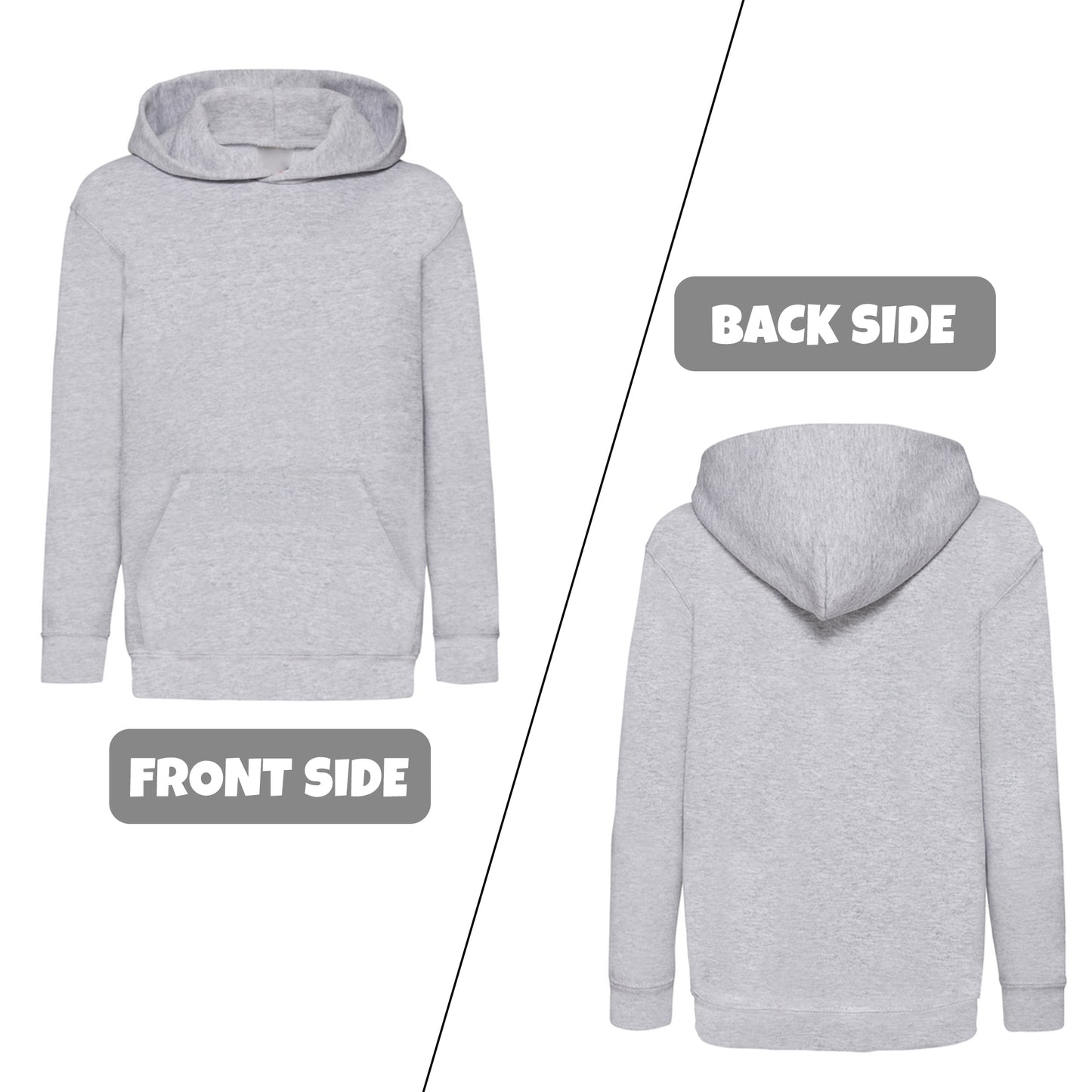 Kids Classic Hooded Sweatshirt with Pocket – Warm Winter Hoodie for Ages 5–15