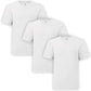 3 Pack Kids Crew Neck Short Sleeve T Shirts Cotton Rich Plain Valueweight Top 3 to 15 Years