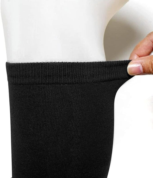 6 Pairs Girls Cotton Knee High Socks – Extra Long Smooth Stockings