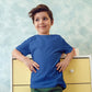 HiFEN® Kids Crew Neck Short Sleeve T Shirts Cotton Rich Plain Classic Fit Value weight Casual Top 3 to 15 Years 3 Pack