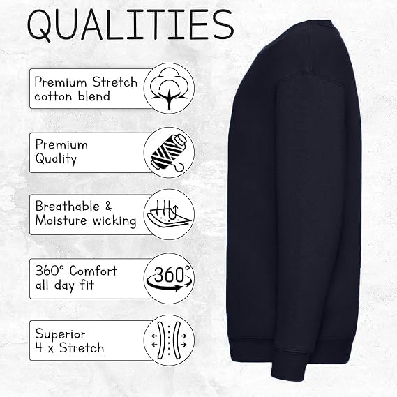Kids Long Sleeve Cotton T-Shirt – Plain Round Neck Tee for School & Everyday Wear (Age 3–15)