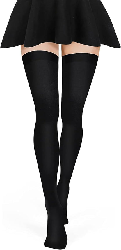 Women’s Extra Long Thigh High Cotton Socks – Over Knee Boot Stockings