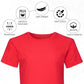 HiFEN® Kids Crew Neck Short Sleeve T Shirts Cotton Rich Plain Classic Fit Value weight Casual Top 3 to 15 Years 3 Pack